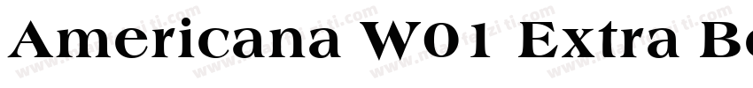 Americana W01 Extra Bold字体转换